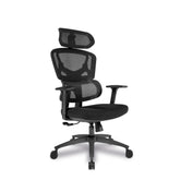 Nautilus Designs Trinity High Back Ergonomic Mesh Executive Office Chair With Lumbar Support Adjustable Headrest and Arms Black - BCM/K470/BK DD